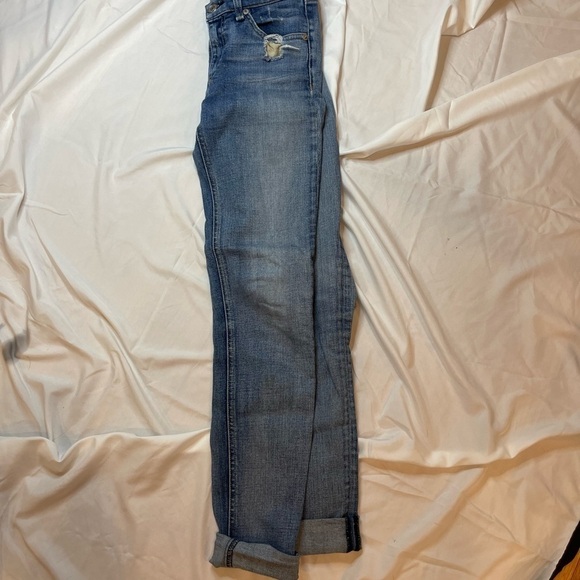 Rag And Bone Skinny Jean Distressed/Ripped Size 25 - Picture 6 of 12